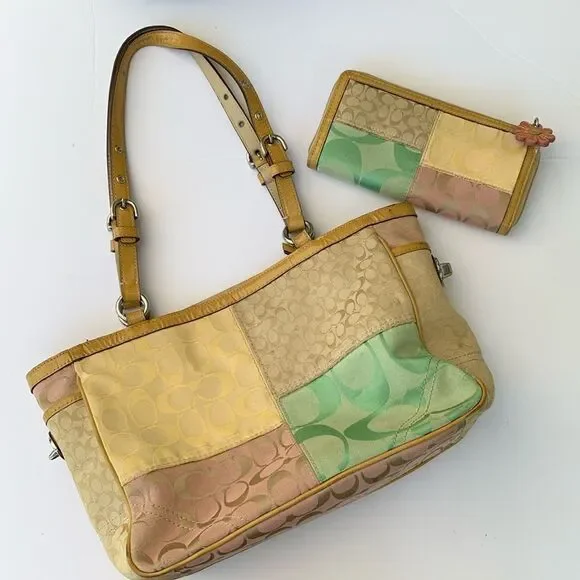 Coach | Bags | Coachsignature Spring Patchwork Shoulder Bag